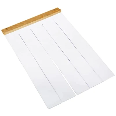 Afbeelding van Ferplast 87102024 Hondenkenneldeur voor model DOMUS MEDIUM en CANADA 2, buitenkenneldeur, transparant PVC regendicht, winddicht, koudebestendig, 27,5 x h 42 cm, M, goud