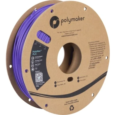 Afbeelding van Polymaker PA06019 PolyMAX Tough Filament PLA Hoge stijfheid, treksterkte, Slagvast 2.85 mm 750 g Lila 1 stuk(s)