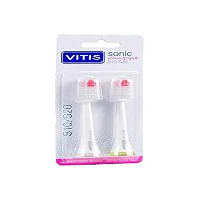 Afbeelding van Vitis Spare Part Electric Toothbrush For Delicate Gums 2 Units