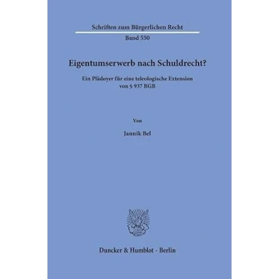 Afbeelding van Eigentumserwerb Nach Schuldrecht?