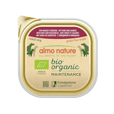 Afbeelding van 9x300g Almo Nature BioOrganic Maintenance Rund &amp; Groenten Hondenvoer