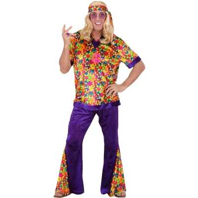 Afbeelding van &quot;Hippie pak voor heren Verkleedkleding Large&quot;