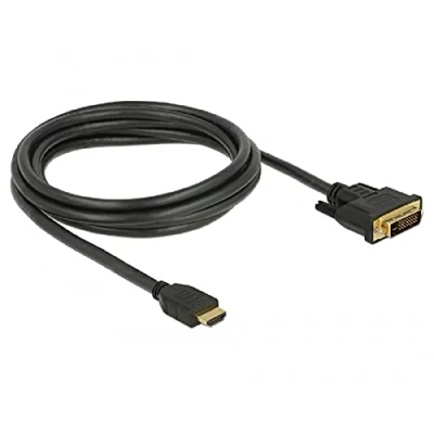 Afbeelding van Premium DVI D Dual Link HDMI kabel / zwart 2 meter