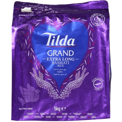 Afbeelding van Tilda Grand Basmati rijst Extra Long 5 KG
