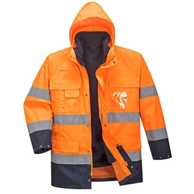 Afbeelding van Portwest 3 in 1 parka met hoge zichtbaarheid, kleur: oranje/marineblauw, maat: L, S162ONRL