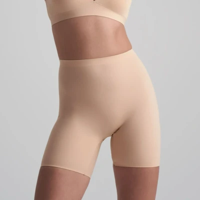 Afbeelding van Bye Bra Invisible corrigerend broekjes, Middelhoge Taille Shorts, Naadloze Shapewear short, Voor Dames, Beige maat XXL