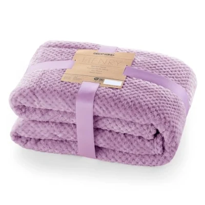 Afbeelding van DecoKing Henry Pluche deken, microvezel, knuffeldeken, fleecedeken, zeteldeken, sprei, fleece, zacht, comfortabel, Scandinavische stijl, cyaanblauw, turquoise, 150 x 200 cm