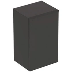 Afbeelding van Geberit Smyle Square zijkast met deur, scharnier links, lava mat 360 x