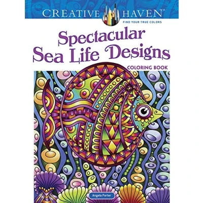 Afbeelding van Creative Haven Spectacular Sea Life Designs Coloring Book