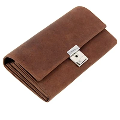 Afbeelding van Alassio Ju 42198 Kelnerportefeuille Hunter Leer/Bruin