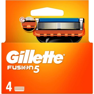 Afbeelding van Gilette Fusion scheermesjes, 4 stuks