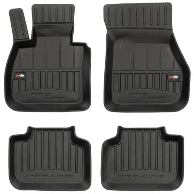 Afbeelding van M MOTOS Rubberen vloermatten voor BMW X1 F48 2015 2022. Maak autorijden comfortabeler met de zwarte antislip automat 3D. Vloermat alle weersomstandigheden, bescherming tegen vuil