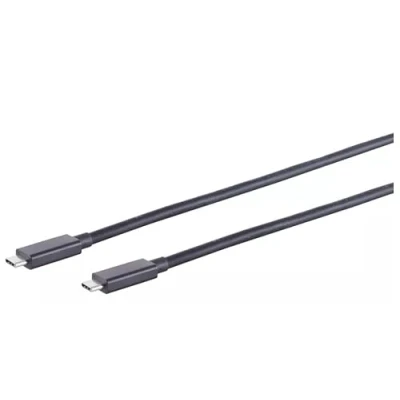 Afbeelding van USB C naar kabel USB4 (tot 20 Gbit/s) PD tot 100W video 4K 60Hz / zwart 1,5 meter