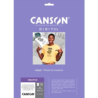 Afbeelding van Canson Transfer T shirt papier formaat A4 pak van 10 vel