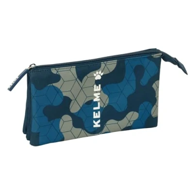 Afbeelding van Pennenetui met 3 vakken Kelme Epic Marineblauw 22 x 12 cm