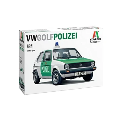 Afbeelding van 1:24 Italeri 3666 Volkswagen VW Golf Polizei Plastic Modelbouwpakket