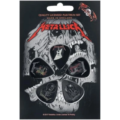 Afbeelding van Metallica Guitars Plectrum Set van 5 Multicolours
