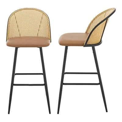Afbeelding van Barkruk set van 2 Gausdal 102x44x63 cm bruin en zwart