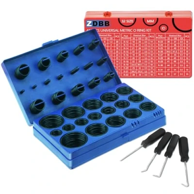 Afbeelding van ZDBB 826 stuks universele rubberen O ring bijpassende kit in inch standaard SAE ringen en metrische oring set voor auto plumbing valreparatie, lucht of gasaansluitingen