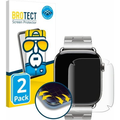 Afbeelding van BROTECT Fullscreen Beschermfolie Scherm Helder Transparant, Smartwatch beschermfolie, Transparant