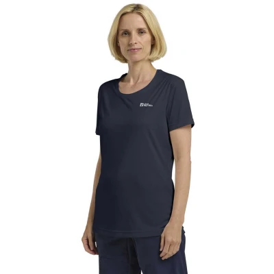 Afbeelding van Jack Wolfskin TECH Sport Tshirt, Dames, Maat: Medium, Midnight sky