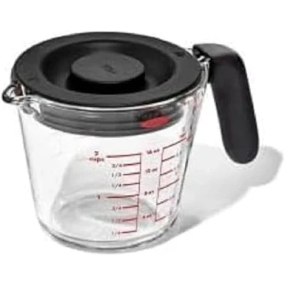Image de Pichet doseur OXO avec couvercle en verre, 500 ml