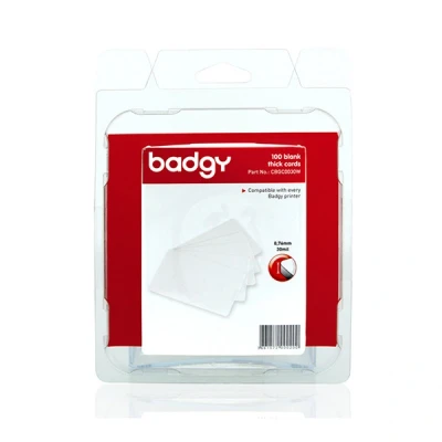 Image de Evolis Badgy badges plastiques 0,76 mm (100 pièces)