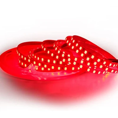 Afbeelding van Tesfish Ledstrip, 12 V, 5 mm breed, m, rood, 2835, IP20, 120 leds/m, in totaal 600 leds, ledstrip voor slaapkamer, keukendecoratie