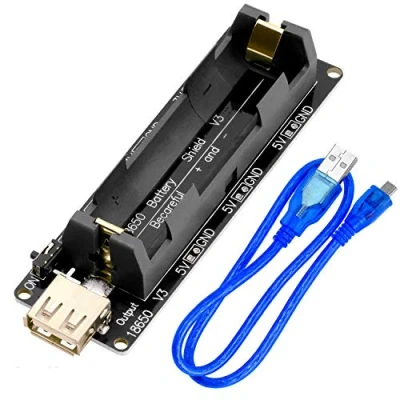 Afbeelding van AZDelivery 5 x 18650 Batterij Uitbreidingsschild 5V 3V Micro USB Aansluiting Type C compatibel met Arduino Inclusief E Book!
