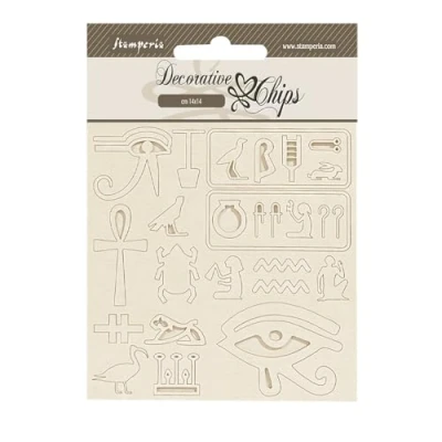 Afbeelding van Stamperia Fortune Decorative Chips Egypt (SCB218)