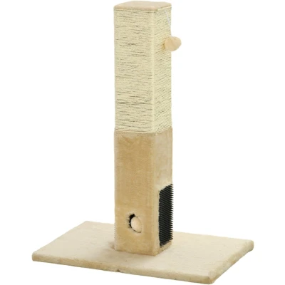 Afbeelding van PawHut Krabpaal met jute touw inclusief speelgoed Beige