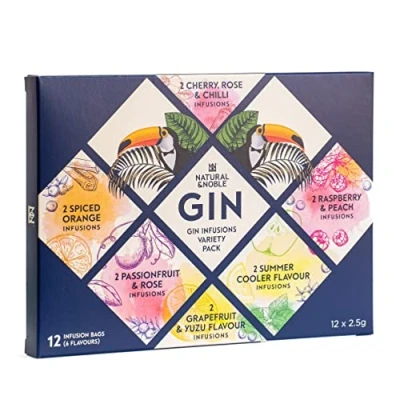 Image de Lot de 12 sachets d&#039;infusions gin variées Faites votre propre délicieux aromatisé Pour boissons à