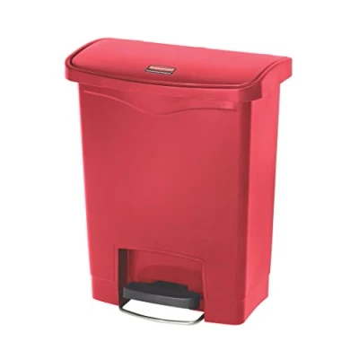 Afbeelding van Rubbermaid Slim Jim Front Step Rood Inhoud: 30 liter