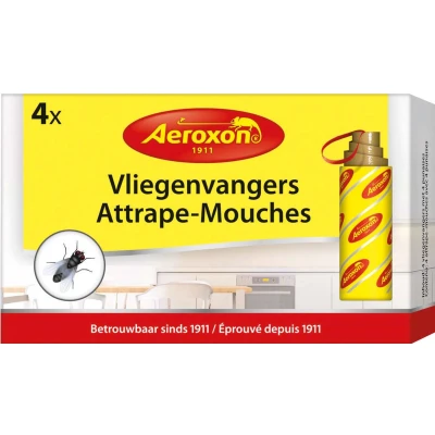 Afbeelding van Vliegen plakstrip Aeroxon 4 stuks (Ecologisch, Gifvrij)