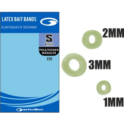 Afbeelding van Garbolino Latex Bait Bands (+/ 50 pcs) Maat : Medium (2mm)