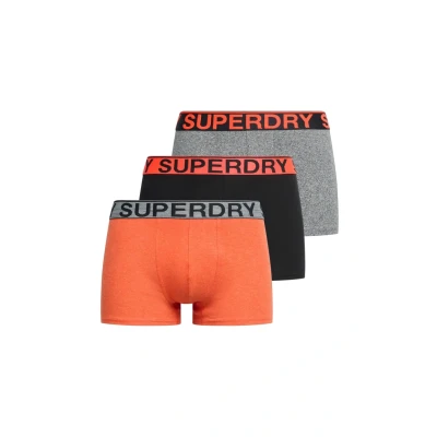 Afbeelding van Superdry TRUNK TRIPLE PACK Heren Onderbroek Karst Mega Blck/Blck/Ornge Mrl