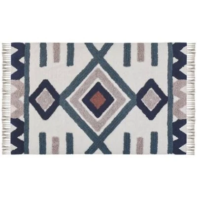 Afbeelding van KOZLU Laagpolig vloerkleed Multicolor 140 x 200 cm Katoen