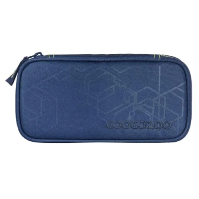 Afbeelding van coocazoo Pennenetui, compleet vak, driehoekig penhouder, afneembare extra vak met ritssluiting, vanaf de 3e klas, Blauw (Blue Blash Blue), Blash), etui
