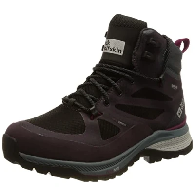 Afbeelding van Jack Wolfskin Force Striker Texapore MID Outdoorschoenen Purple grey, Dames, Maat: 37.5, grey Textiel