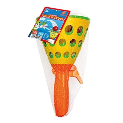Image de GÜNTHER FLUGSPIELE Paul Günther 1546 Mc Squeezy Click&#039;n&#039;Catch, jeu de balle à attraper pour enfants avec 2 attrape corbeilles et 3 balles en plastique