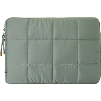 Afbeelding van Selencia Laptop Sleeve Laptophoes geschikt voor 16 inch / 16.2 15 15.6 15.3 Puffy groen