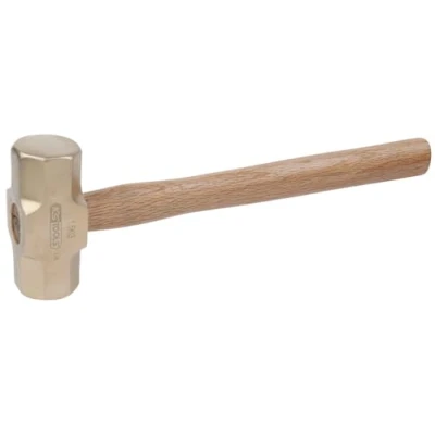 Afbeelding van KS Tools, Hamer, BRONZEplus loodhamer, handvat van hickory, 1000 g (1000 g)