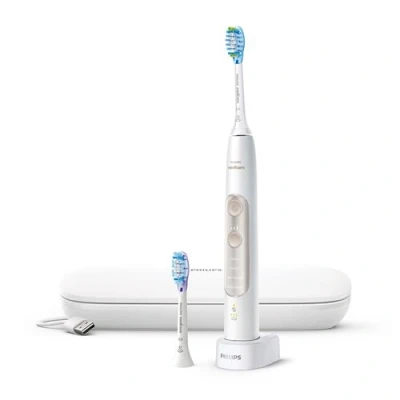 Image de Philips ExpertClean 7500 HX9691 Brosse à dents blanc/or