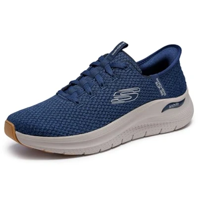 Afbeelding van Skechers Slip ins: Arch Fit 2.0 Look Ahead 232462 NVY, Mannen, Marineblauw, Sportschoenen, maat: 42,5