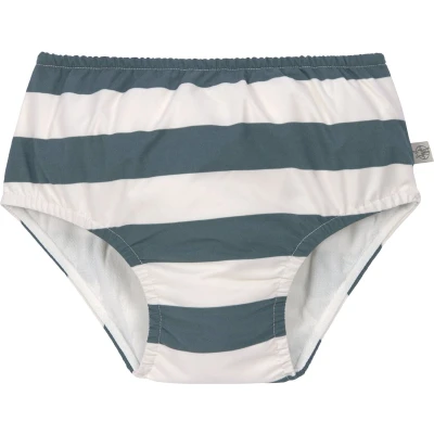 Afbeelding van Lässig Zwembroekje met luier Splash &amp; Fun Block Stripes milky/blue, 07 12 mnd. Maat 74/80