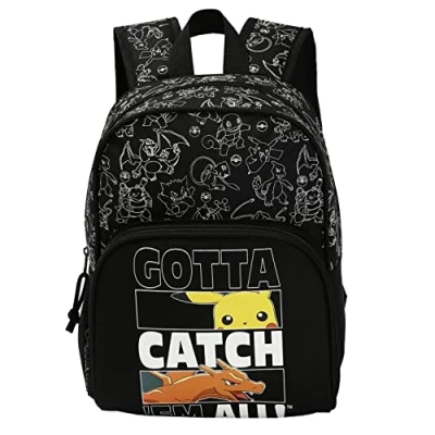 Afbeelding van CYPBRANDS Mochilas Rugzak 30 cm Pokémon Uniseks Kinderen (1 stuk), zwart., tas 34 x 44 Squirtle