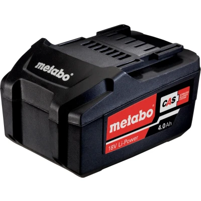 Afbeelding van Metabo Accu 18 Volt/Li ION 4,0Ah Air Cooled Laadtechnologie Capaciteitsindicatie Geschikt voor Gereedschap Volt