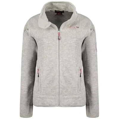 Afbeelding van Geographical Norway Tyrell Lady Dunne fleece voor dames, warm, ritssluiting, herfst, winter, lente, lange mouwen, kleding, bonttrui, zacht, comfortabel, Wit.