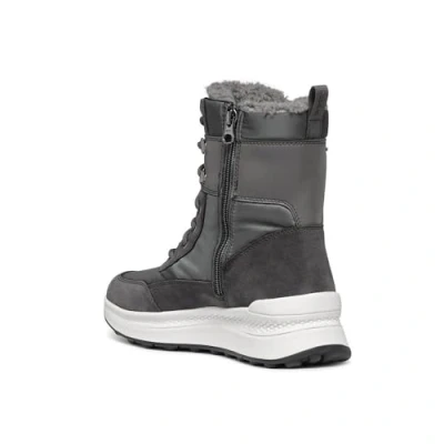 Afbeelding van Geox Spherica Actif X2 Snowboots, Dames, Maat: 41, Dark grey Leer en textiel