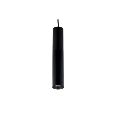 Afbeelding van Design Tube Moderne Hangspot Rond, GU10 Fitting, Ø 59 x 290 mm, Mat Zwart